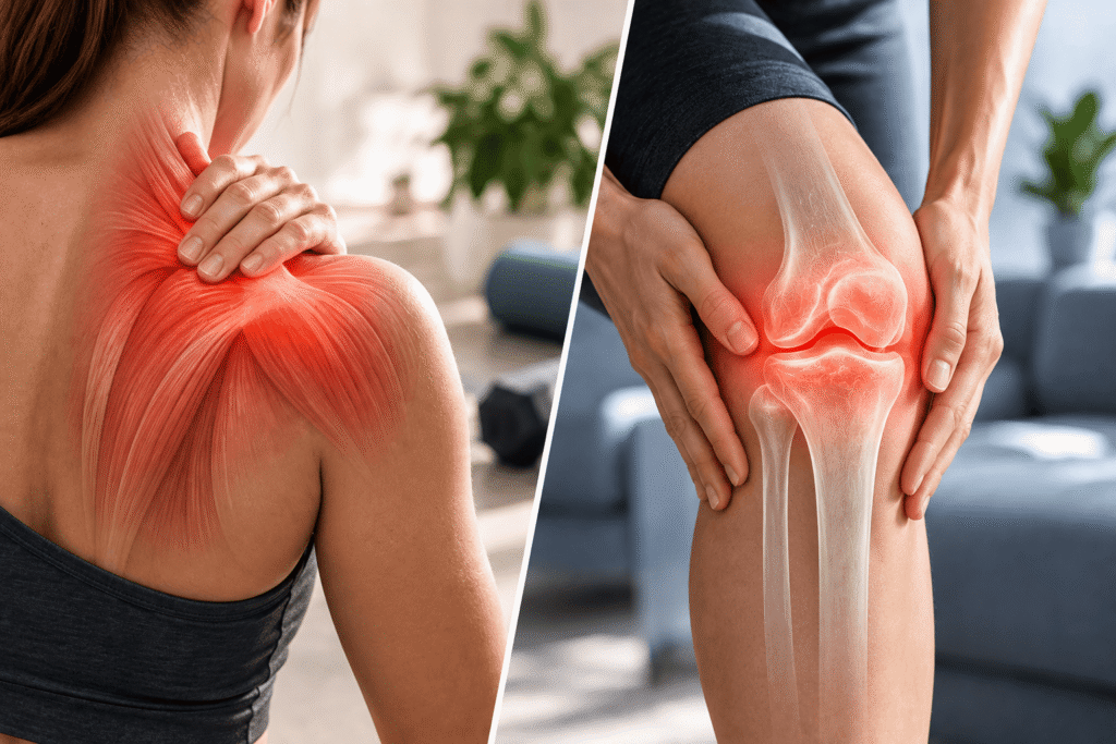 Dolor muscular y articular con inflamación